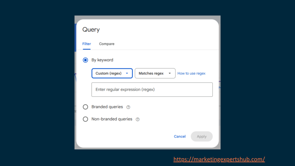 Regex for SEO: A Guide for Non-Tech SEOs to Copy 2 Query Regex Option