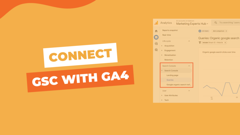 How to connect GSC with GA4 in 5 steps guide.
