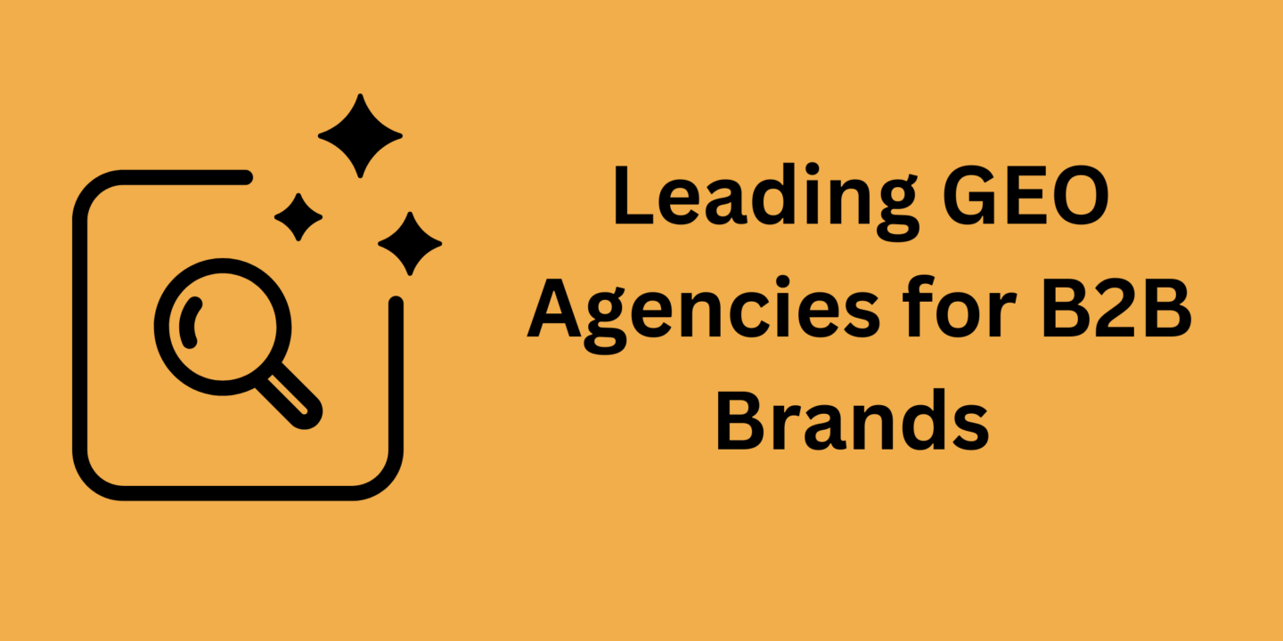 generative engine optimization agencies