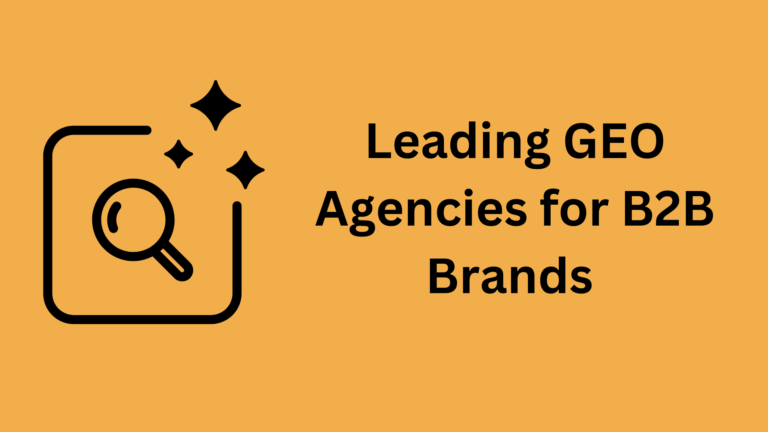 generative engine optimization agencies