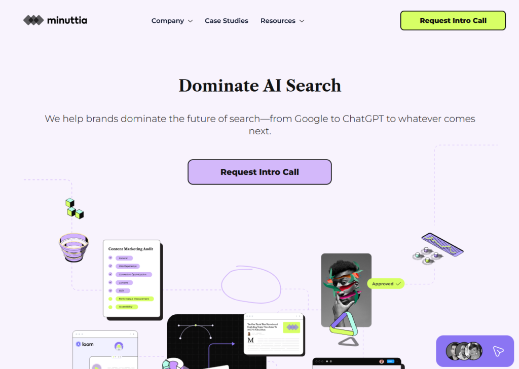 Best GEO/SEO Agencies for B2B in 2026 5 minuttia home page