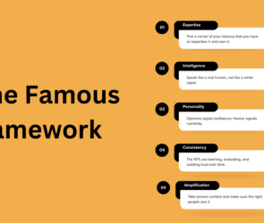 Explaining the niche famours framework in 5 steps.