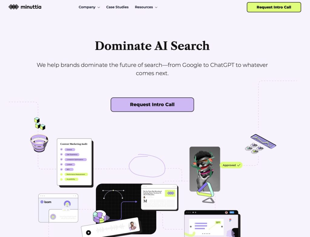 1 Minuttia homepage screenshot
