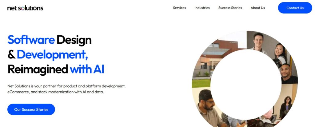 Net Solutions homepage