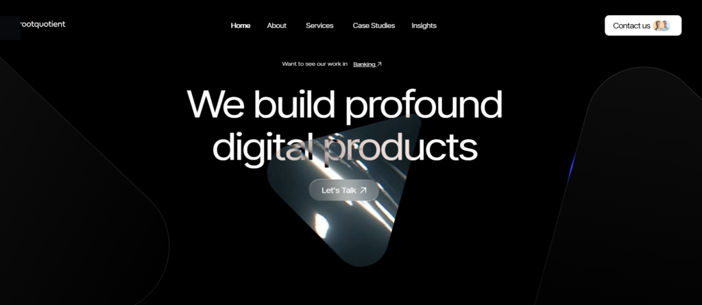 Rootquotient homepage